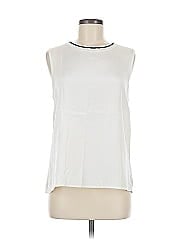 St. John Sleeveless Silk Top
