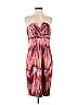 David Meister Tie-dye Burgundy Cocktail Dress Size 8 - photo 1
