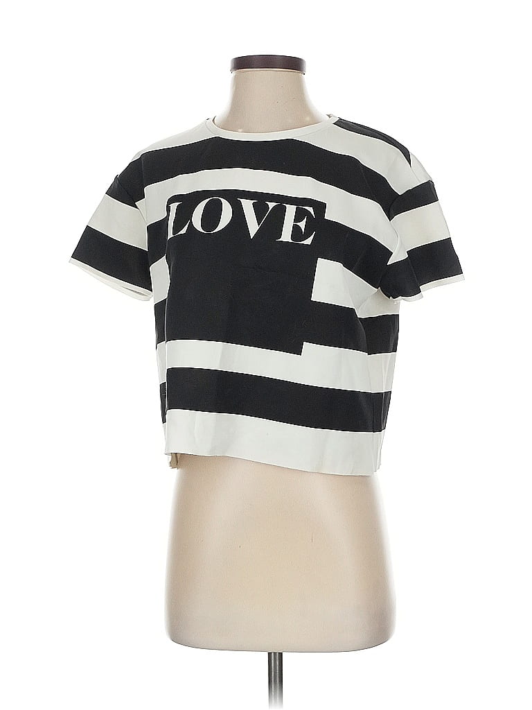 Pull&Bear Black Short Sleeve T-Shirt Size S - photo 1