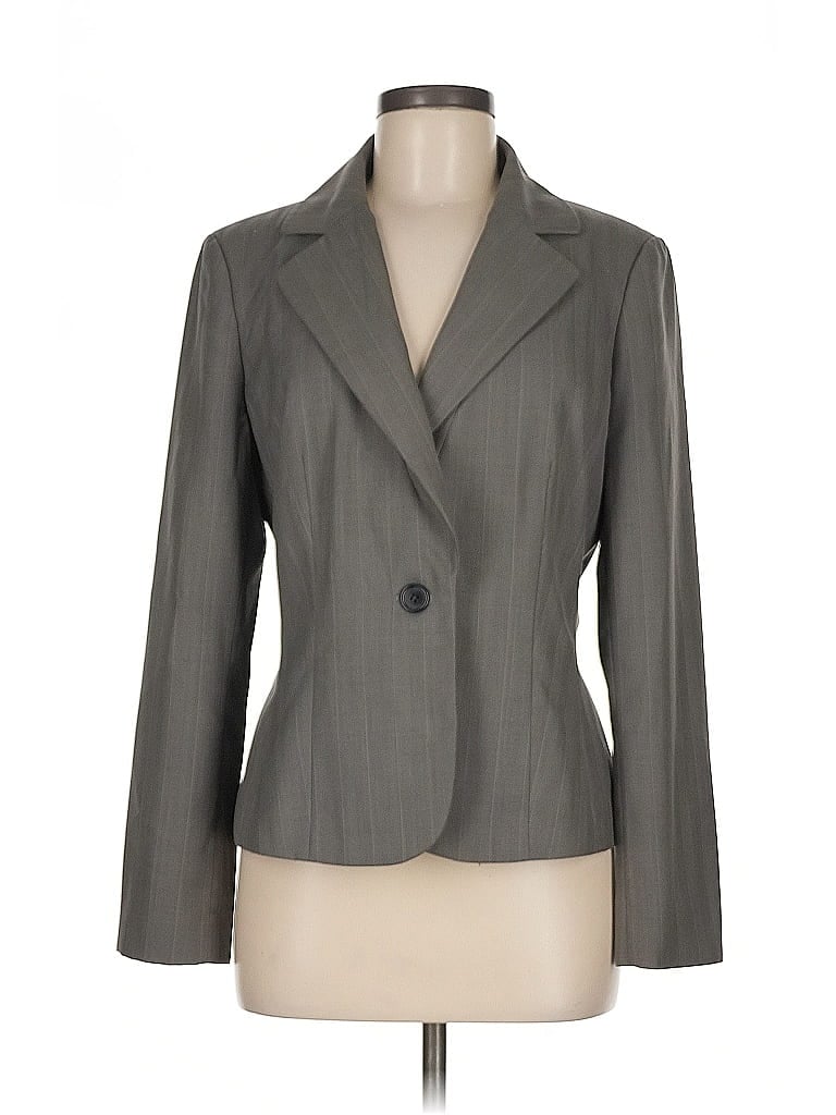 Pre-owned Ann Taylor Factory Blazer Jacket In Gray