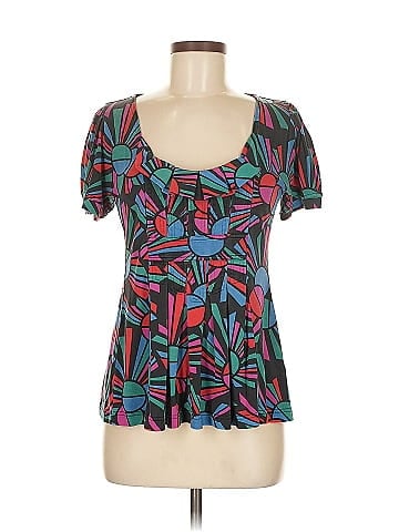 Marc by Marc Jacobs Short Sleeve Silk Top (view 1)