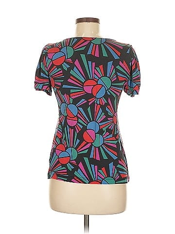 Marc by Marc Jacobs Short Sleeve Silk Top (view 2)