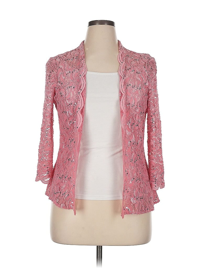 Alex Evenings Pink Cardigan Size 14 - photo 1