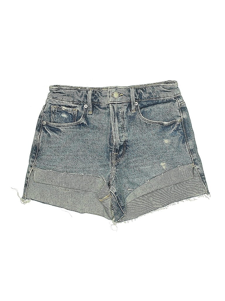Pre-owned Good American Denim Shorts In Blue