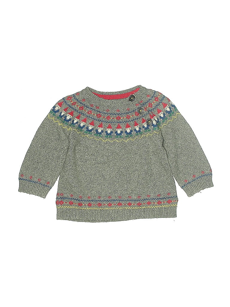 Baby Boden Paisley Green Pullover Sweater Size 6-12 mo - photo 1