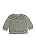 Baby Boden Paisley Green Pullover Sweater Size 6-12 mo - photo 2