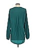 Calypso St. Barth 100% Polyester Teal Long Sleeve Blouse Size S - photo 2