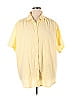 Roaman's Yellow Short Sleeve Button-Down Shirt Size 22 (1X) - photo 1