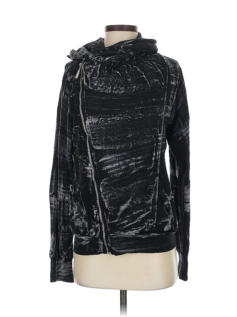 Young Fabulous & Broke Metallic Black Jacket Size S - photo 1