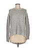 Olivaceous Metallic Silver Pullover Sweater Size M - photo 1