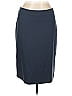 Armani Collezioni Solid Gray Blue Casual Skirt Size EU (IT) 46 / US 10 - photo 1