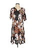 Unbranded Print Brown Black Casual Dress Size 5 - photo 1