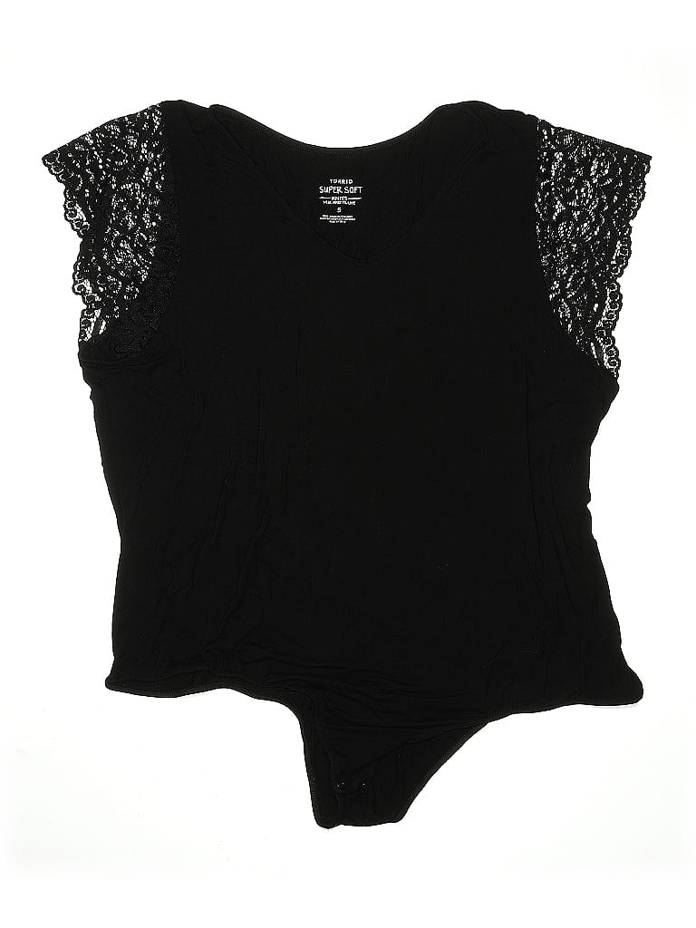 Pre-owned Torrid Bodysuit In Black