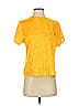 Bethany 100% Polyester Yellow Short Sleeve Top Size S - photo 1