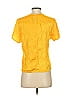 Bethany 100% Polyester Yellow Short Sleeve Top Size S - photo 2