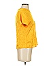 Bethany 100% Polyester Yellow Short Sleeve Top Size S - photo 3