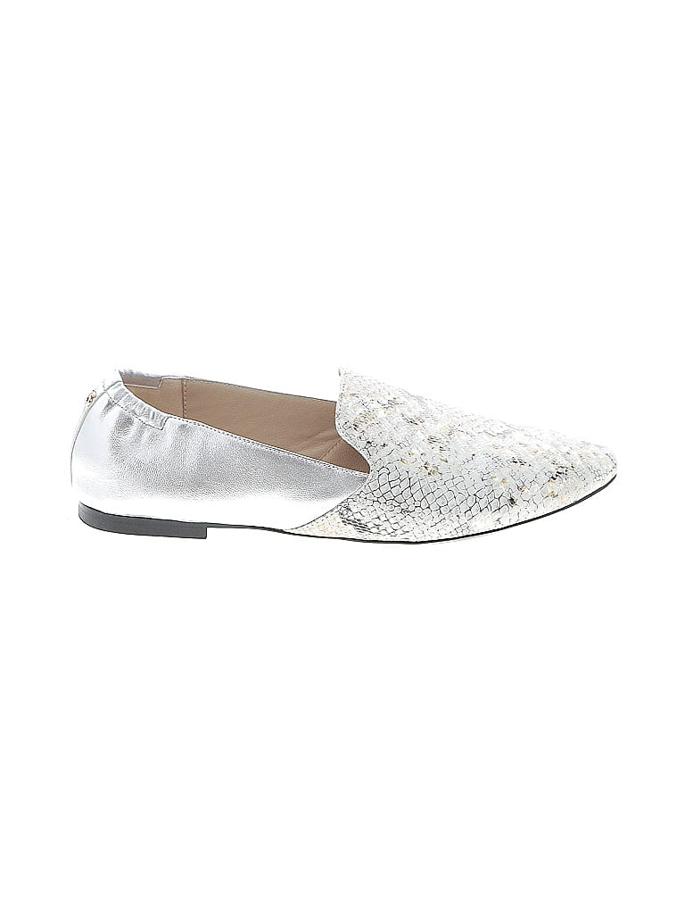 Yosi Samra Metallic Silver Gray Flats Size 8 - photo 1