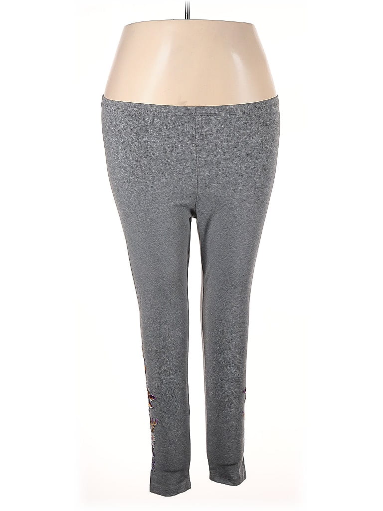 Woman Within Gray Active Pants Size 18 - photo 1