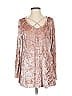 Jodifl Silver Long Sleeve Top Size S - photo 1