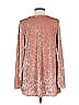 Jodifl Silver Long Sleeve Top Size S - photo 2