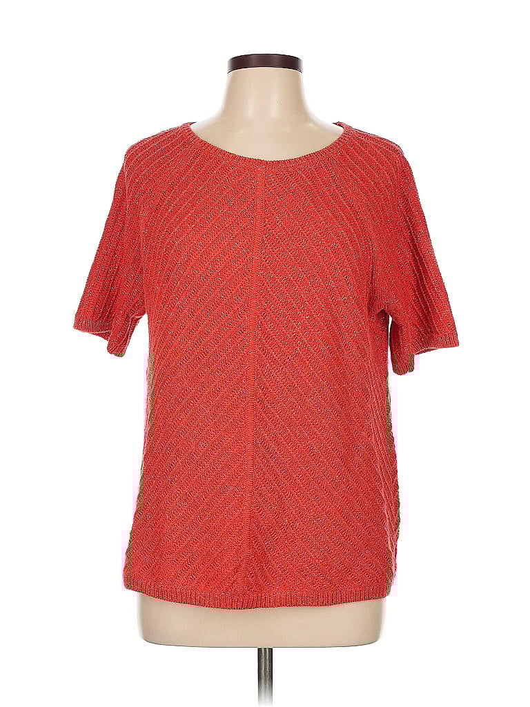 Talbots Red Short Sleeve Top Size L - photo 1