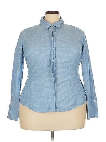 Lane Bryant Long Sleeve Button-Down Shirt (view 1)
