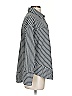 Entro Stripes Silver Long Sleeve Blouse Size S - photo 3