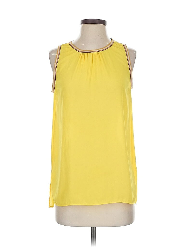 Pre-owned Lola And Sophie Sleeveless Blouse In Yellow