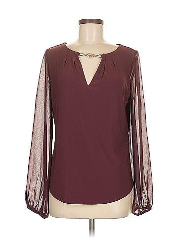 White House Black Market Long Sleeve Blouse (view 1)