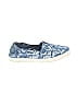 TOMS Print Blue Flats Size 7 (wide) - photo 1