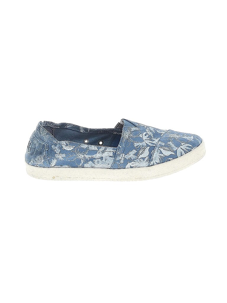 TOMS Print Blue Flats Size 7 (wide) - photo 1