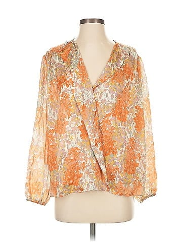 Vince. 3/4 Sleeve Silk Top (view 1)