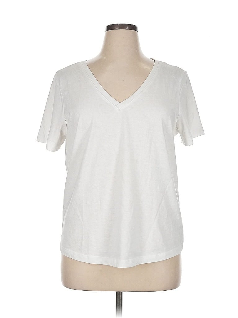 Pre-owned Mng Short Sleeve T-shirt In White
