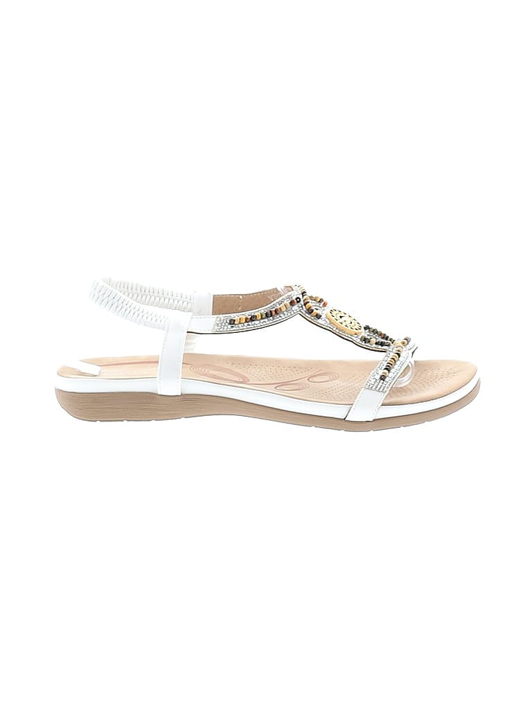 Pre-owned Shibever Sandals In White