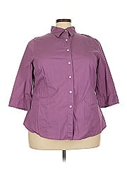 Avenue 3/4 Sleeve Button Down Shirt