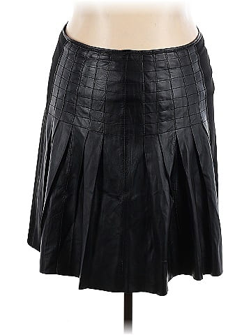IMAN Leather Skirt (view 1)