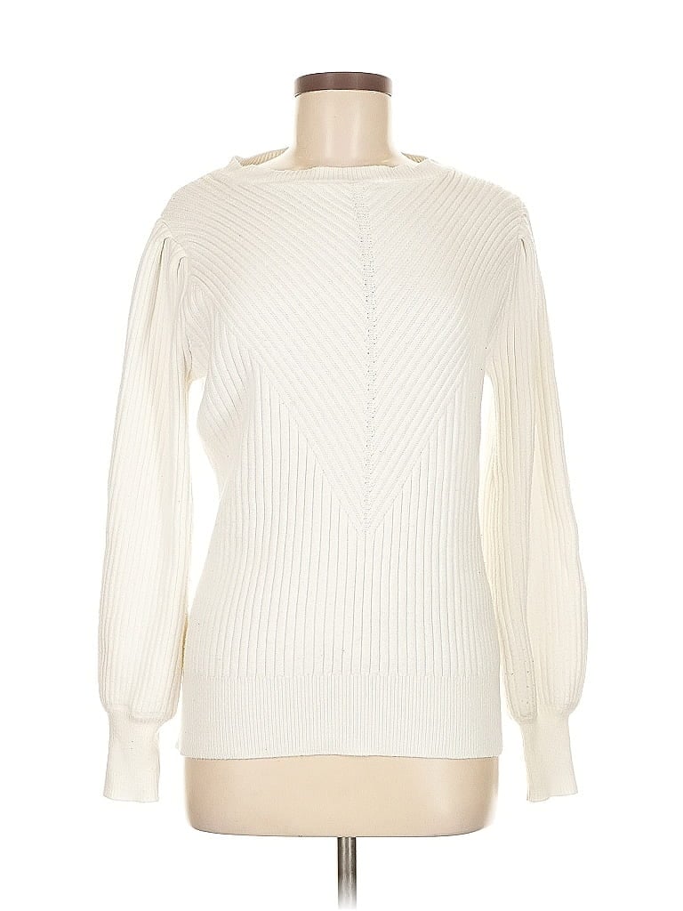 Pre-owned Unbranded Pullover Sweater In White