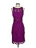 ML Monique Lhuillier 100% Polyester Purple Cocktail Dress Size 0 - photo 1