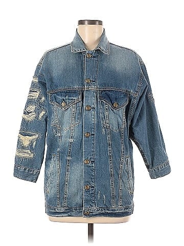 R13 Oversized Fit Denim Jacket (view 1)