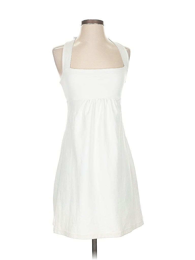 Susana Monaco Solid White Casual Dress Size S - photo 1
