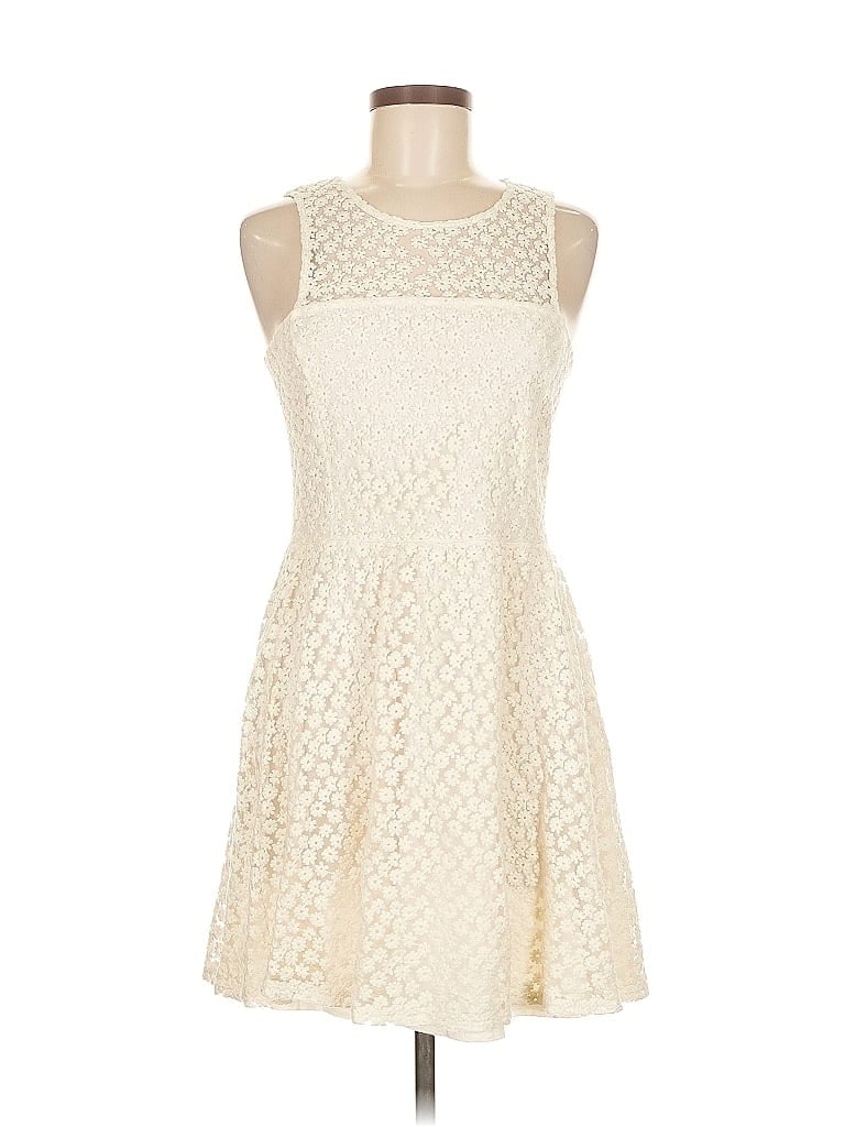 Pre-owned Ella Moss Cocktail Dress In White