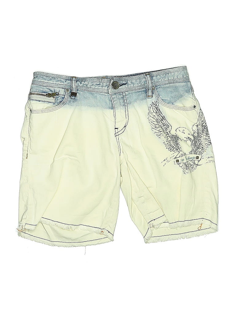 Armani Exchange Graphic Yellow Shorts Size 6 - photo 1