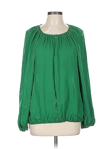 Diane von Furstenberg Long Sleeve Silk Top (view 1)