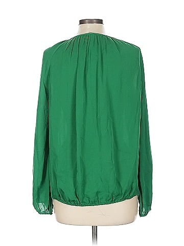 Diane von Furstenberg Long Sleeve Silk Top (view 2)