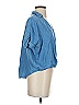 Lou & Grey for LOFT Blue Short Sleeve Blouse Size XS - photo 3