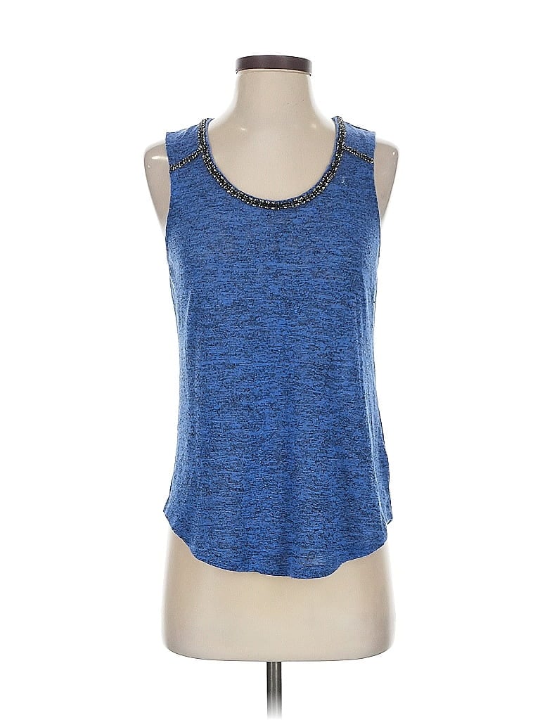 Pre-owned Juicy Couture Tank Top Blue Halter Neckline Tops