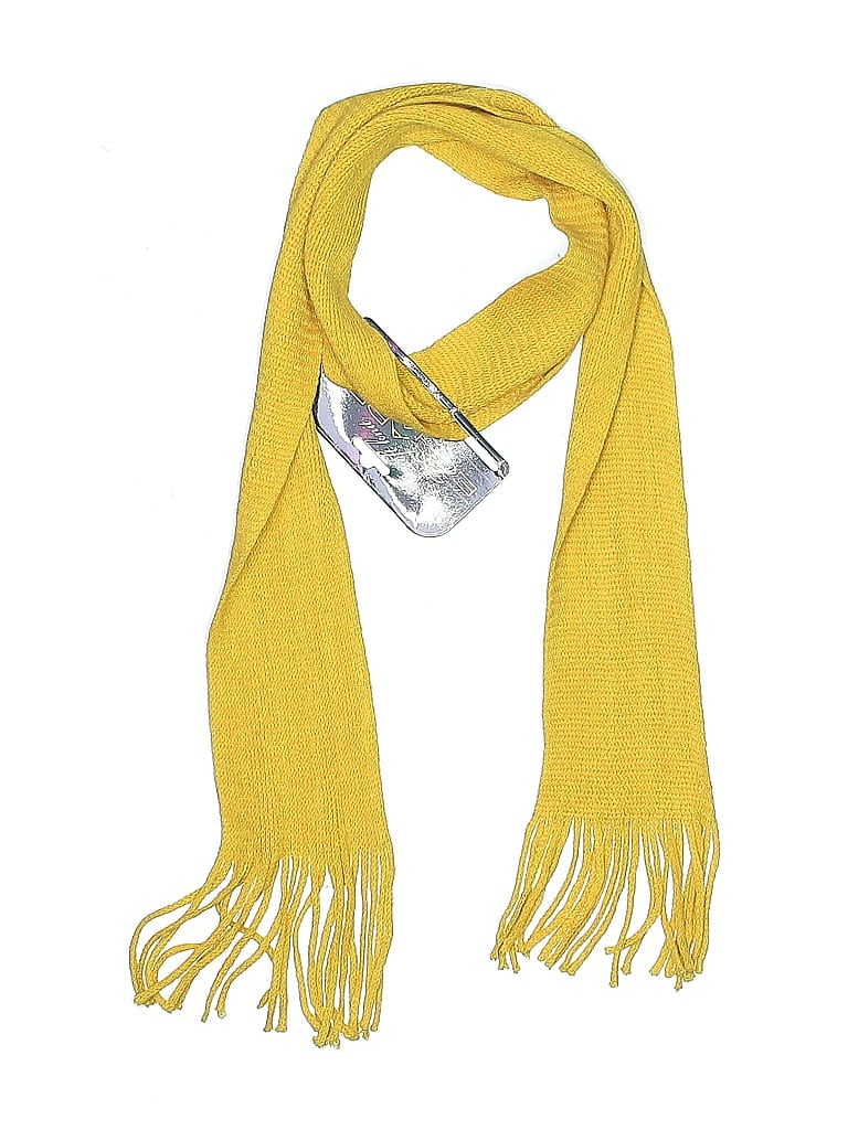 Pre-owned Assorted Brands Scarf In Yellow