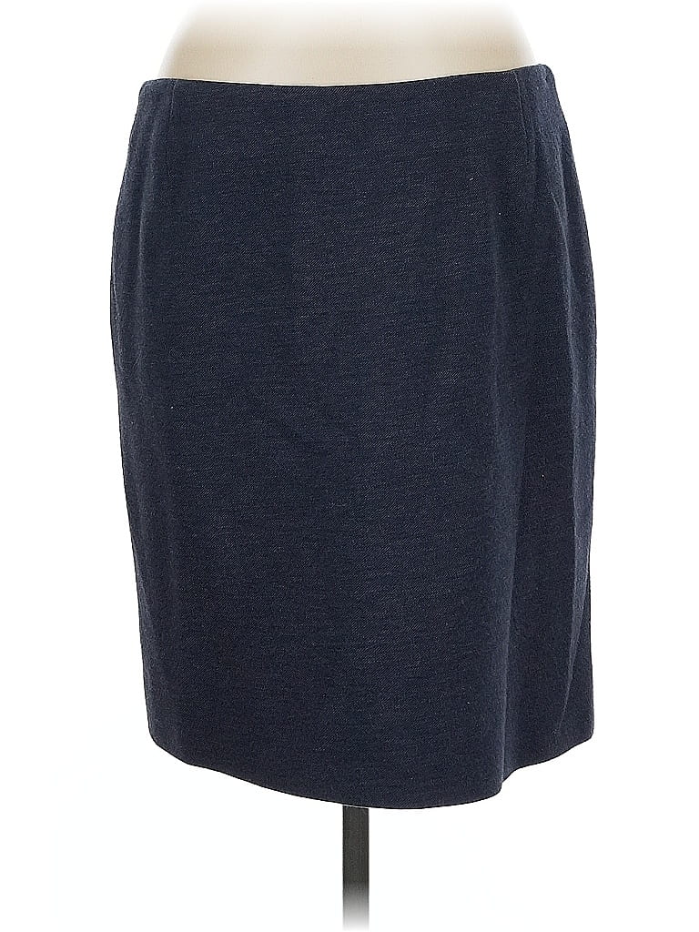 Akris Punto Solid Blue Casual Skirt Size 8 - photo 1
