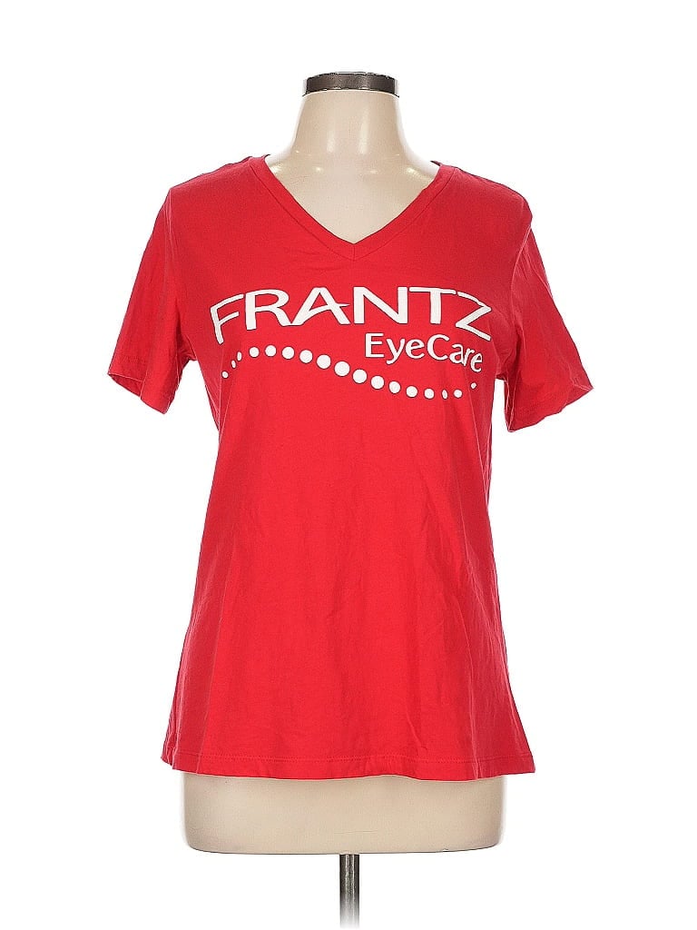 Bella + Canvas 100% Cotton Red Short Sleeve T-Shirt Size L - photo 1