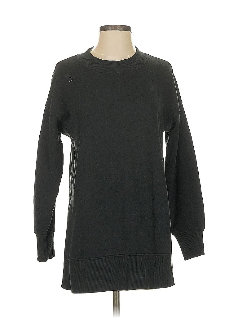 Pre-owned Aerie Pullover Sweater In Black